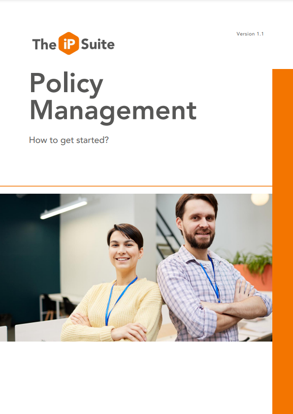 First page of Brochure - Policy Management