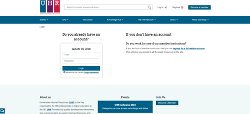 UHR Login Page.png