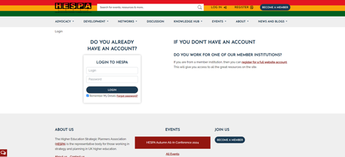 Hespa Login Page.png